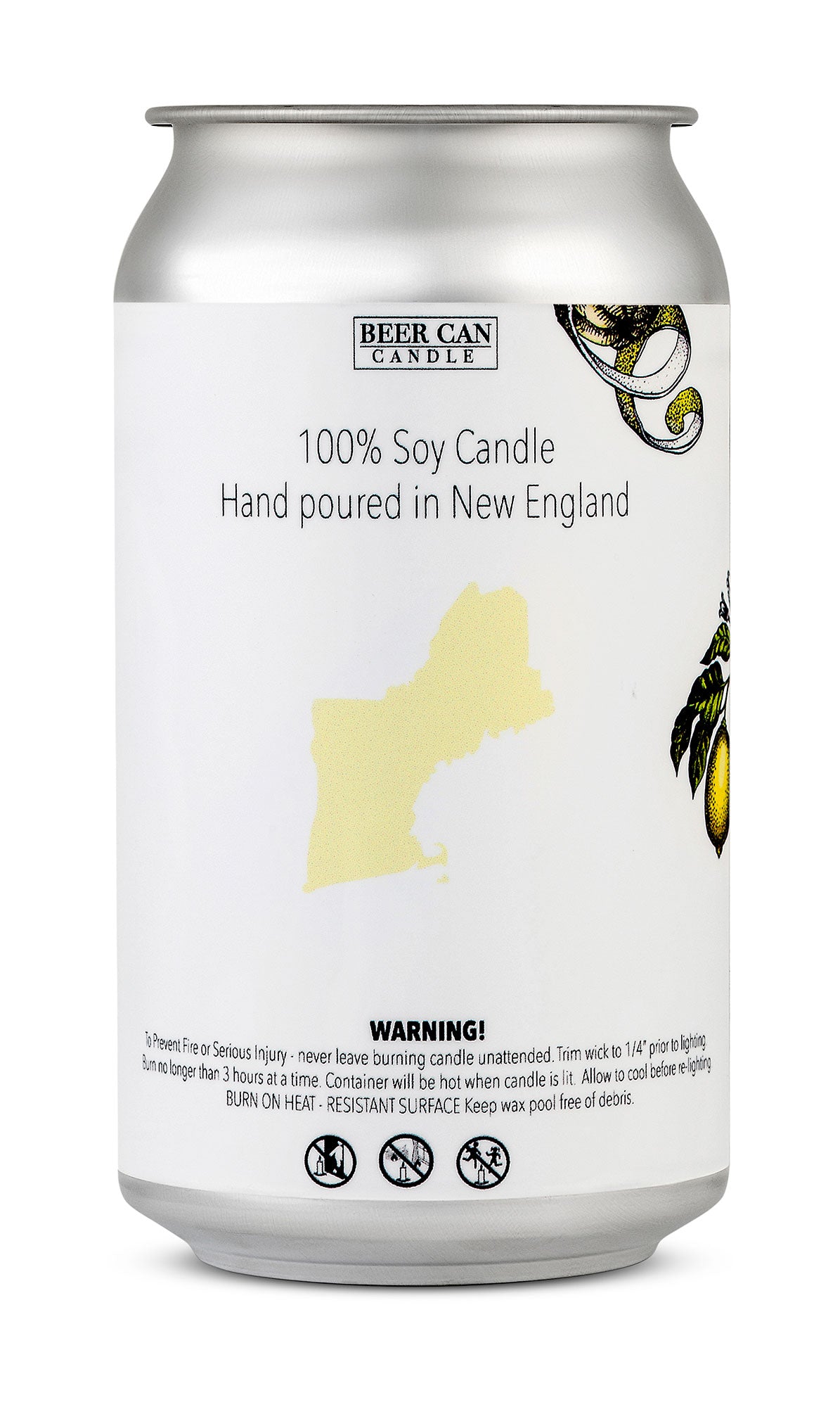 Soy Wax Blend Beer Can Candle - Citrus Shandy